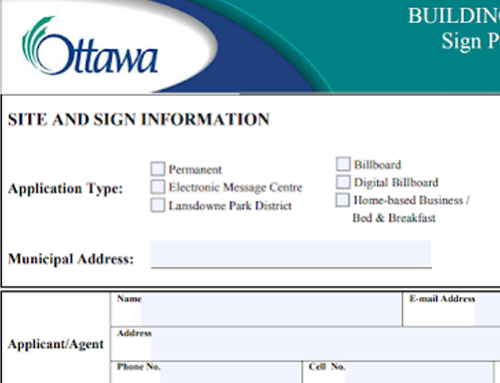 Ottawa Sign Permits: Costs, Forms, Timelines & Process.